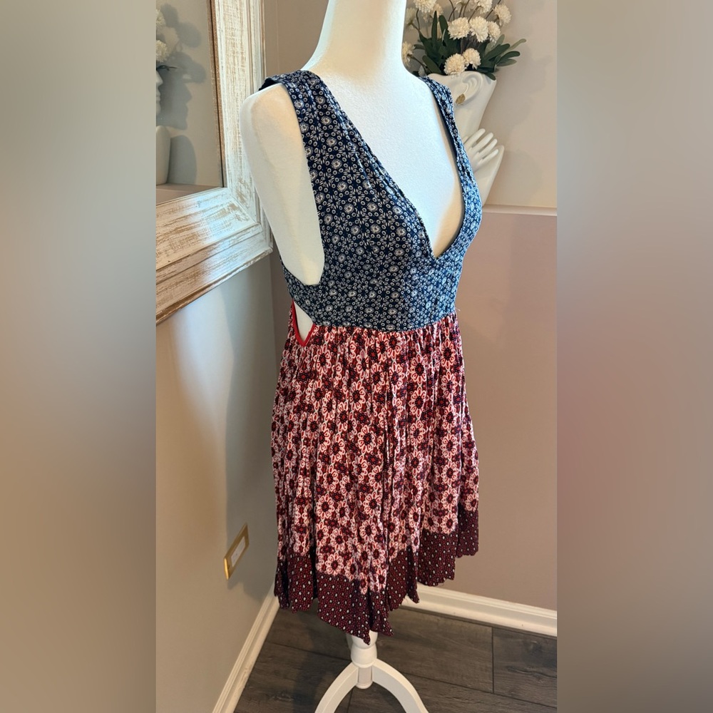 Lulus Women’s Small Boho Multi Patterned Sleevele… - image 6